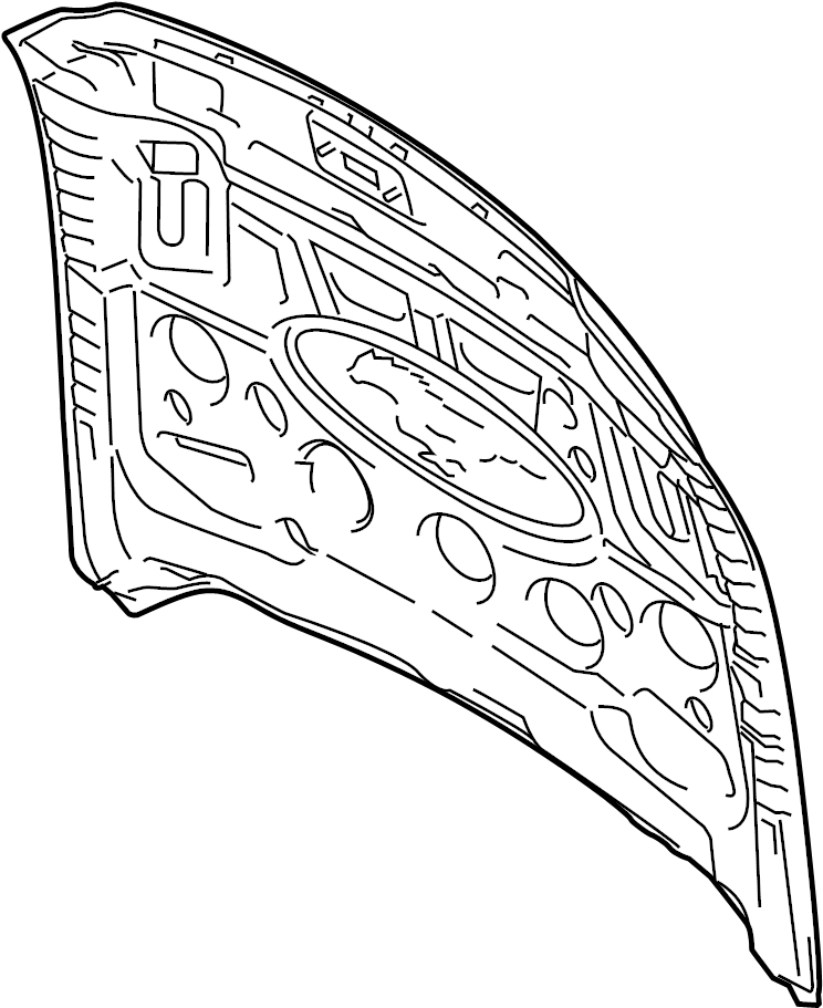View FR3Z16612E Hood Panel Full-Sized Product Image