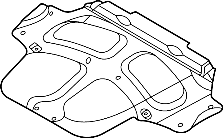 View FR3Z16738D Hood Insulation Pad Full-Sized Product Image