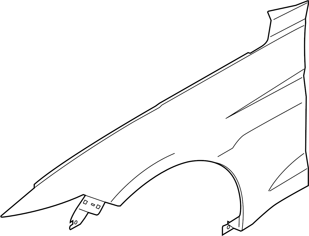 View JR3Z16005A Fender (Front) Full-Sized Product Image