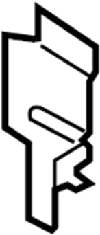 View FR3Z16152A Support. Radiator. Bracket. (Front, Upper) Full-Sized Product Image
