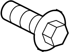View W715284S437 Horn Mount Bolt Full-Sized Product Image