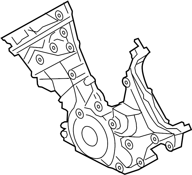 View JR3Z6019B Engine Timing Cover (Front) Full-Sized Product Image