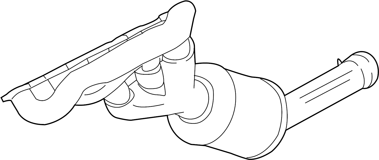 View JR3Z5G232E Catalytic Converter with Integrated Exhaust Manifold Full-Sized Product Image
