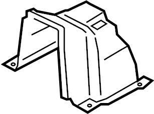 View JR3Z6311130B Floor Pan Heat Shield (Rear, Upper, Lower) Full-Sized Product Image
