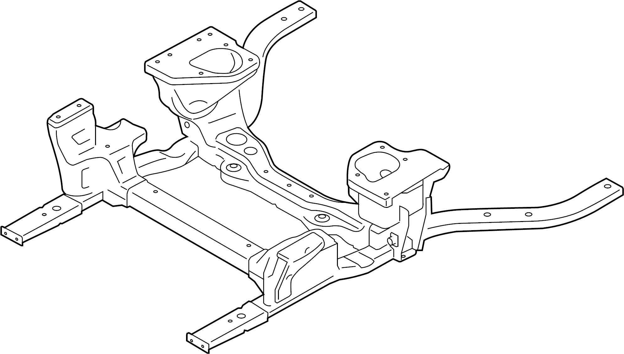 View JR3Z5C145B Suspension Subframe Crossmember (Front, Lower) Full-Sized Product Image