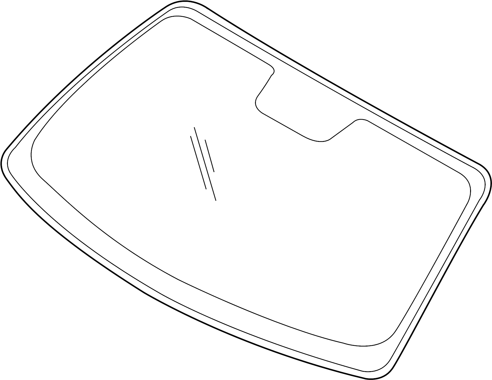View JR3Z6303100C Windshield Full-Sized Product Image