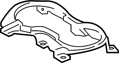 View FR3Z15A440AB Console Cup Holder Bezel Full-Sized Product Image