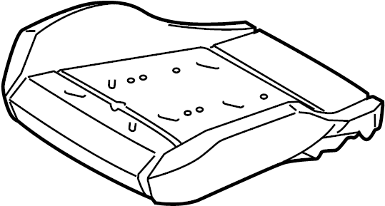 View FR3Z63632A23G Seat Cushion Foam (Lower) Full-Sized Product Image