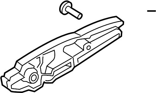 View ES7Z5426685U Exterior Door Handle Base Full-Sized Product Image