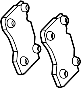 View KR3Z2200A Disc Brake Pad Set (Rear) Full-Sized Product Image