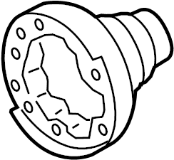 View FR3Z4851B Drive Shaft Pinion Yoke Full-Sized Product Image