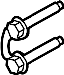 View FR3Z4B496B Drive Shaft Bolt (Rear) Full-Sized Product Image