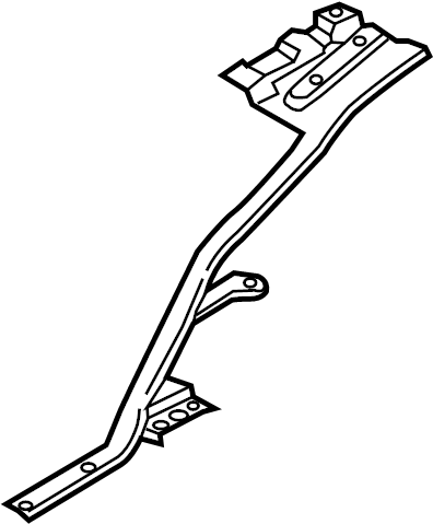 View FR3Z76102B55A Suspension Subframe Crossmember Brace (Rear) Full-Sized Product Image