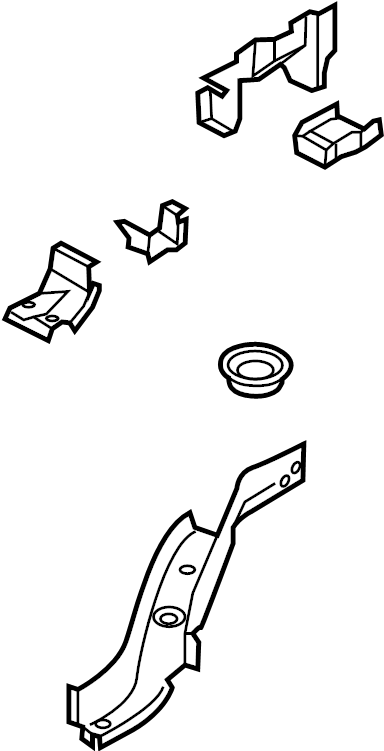 View FR3Z6310124A Frame Side Member Assembly (Rear) Full-Sized Product Image