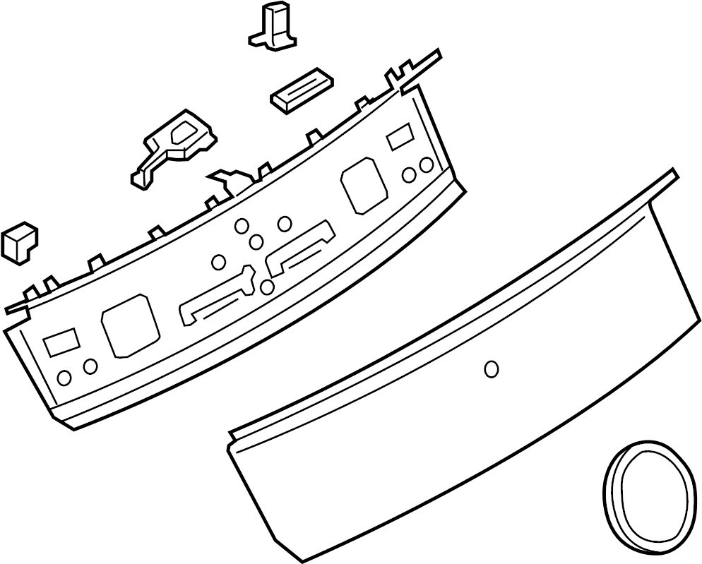 View FR3Z6342528LC Deck Lid Finish Panel Full-Sized Product Image