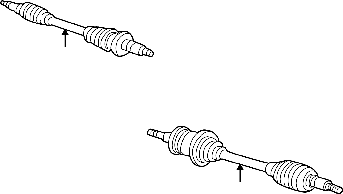 View XR3Z4K138AA CV Axle Assembly Full-Sized Product Image