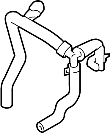 View DM5Z8A595D HVAC Heater Hose Full-Sized Product Image