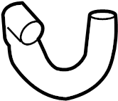 View DM5Z18472D HVAC Heater Hose Full-Sized Product Image