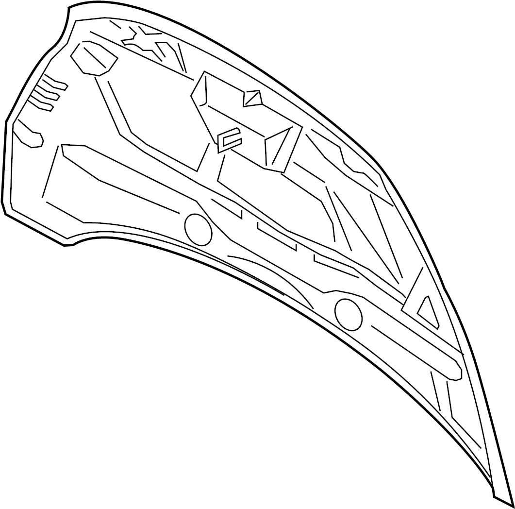 View AM5Z16612A Hood Panel Full-Sized Product Image