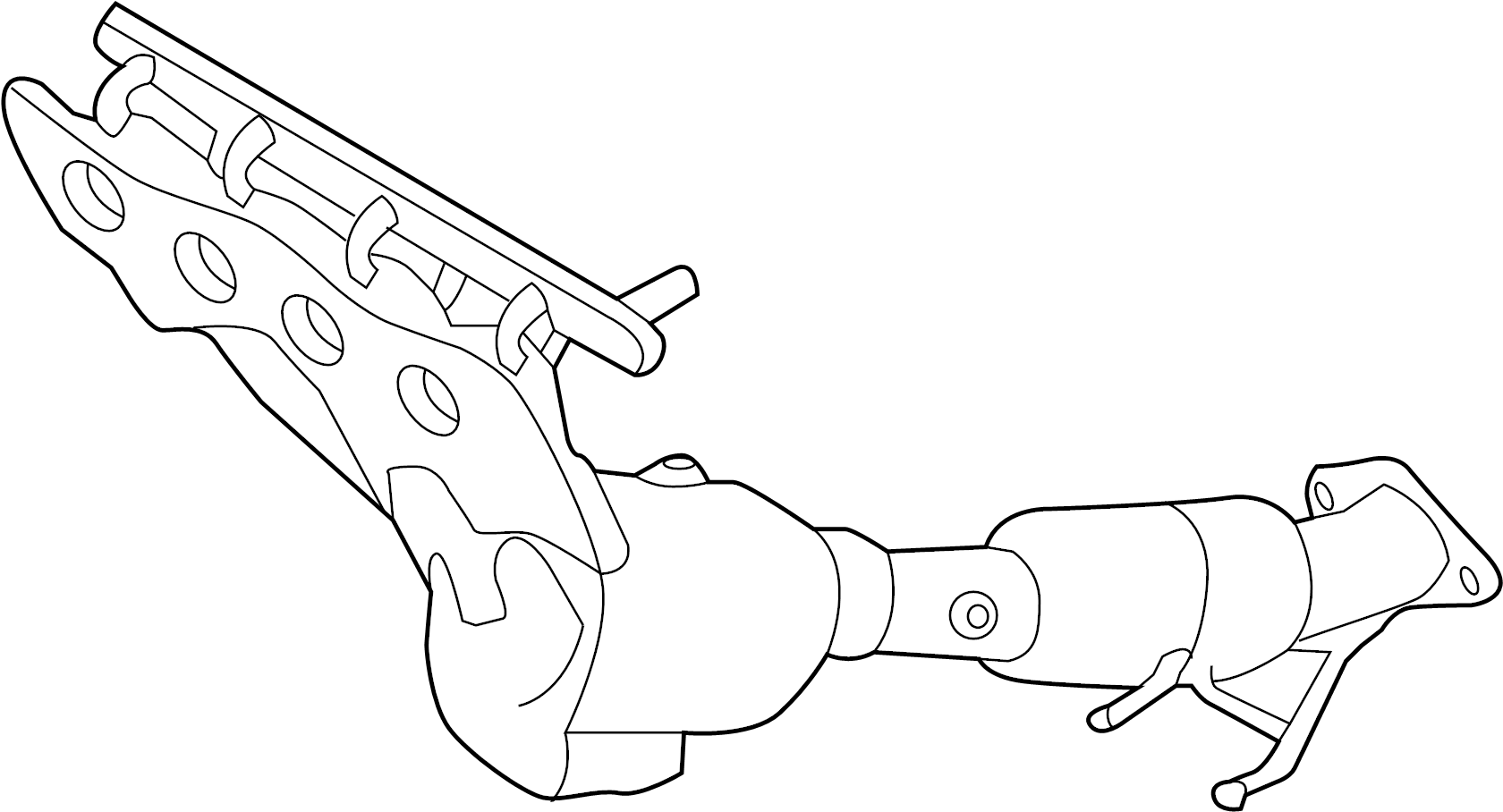 View DM5Z5G232A Catalytic Converter with Integrated Exhaust Manifold Full-Sized Product Image
