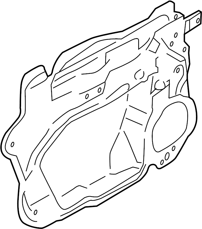 View DM5Z58237A04A Door Water Deflector Full-Sized Product Image