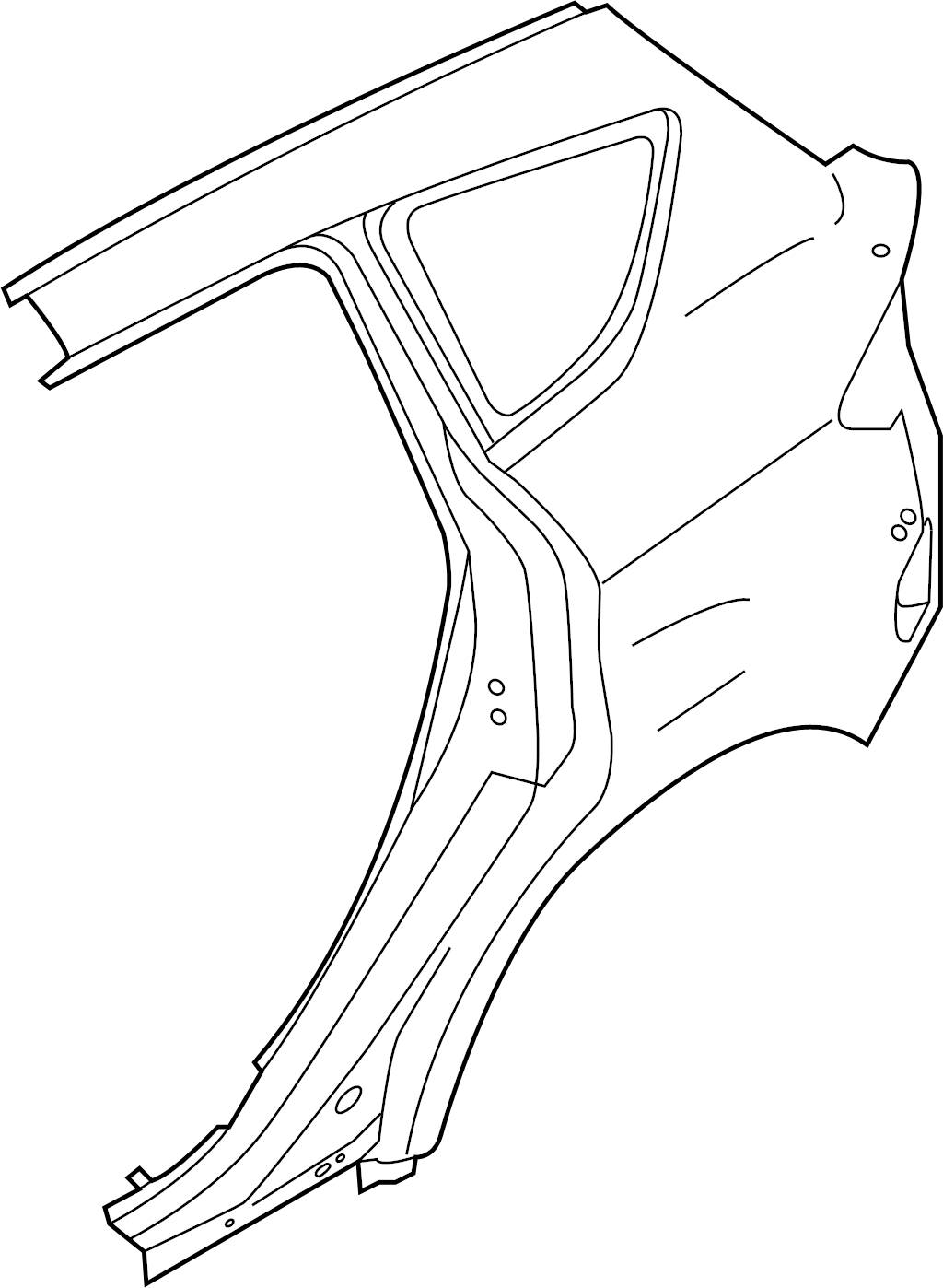 View DM5Z5827841B Quarter Panel (Rear, Lower) Full-Sized Product Image