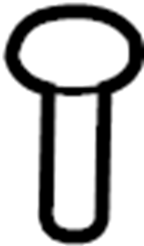 View W505734S303 Tie Down Hook Bolt Full-Sized Product Image
