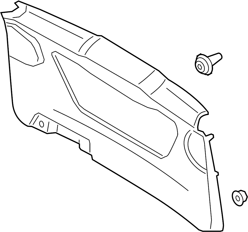 View DM5Z5840704AA Liftgate Trim (Upper, Lower) Full-Sized Product Image