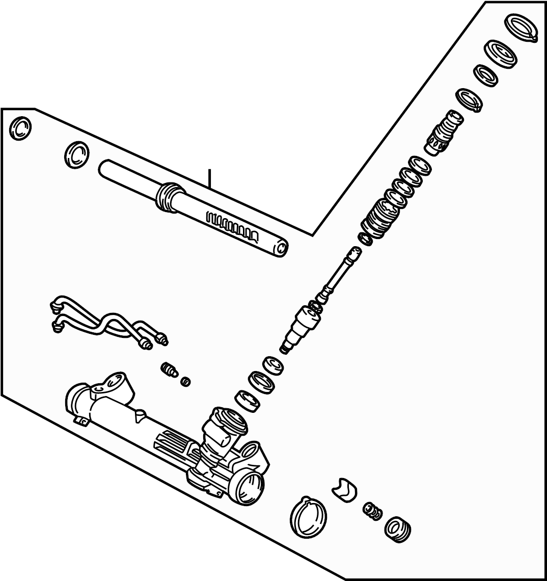 View 5S4Z3504ARM Rack and Pinion Assembly Full-Sized Product Image