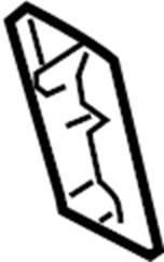 View YS4Z16A681AA Reinforcement. Hinge.  Full-Sized Product Image