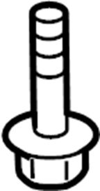 View W500562S439 Suspension Control Arm Bolt (Front, Upper, Lower) Full-Sized Product Image