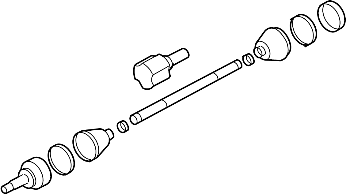 View 8S4Z3B437A CV Axle Assembly (Front) Full-Sized Product Image