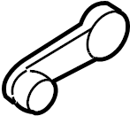 View 8S4Z5423342AA Window Crank Handle Full-Sized Product Image
