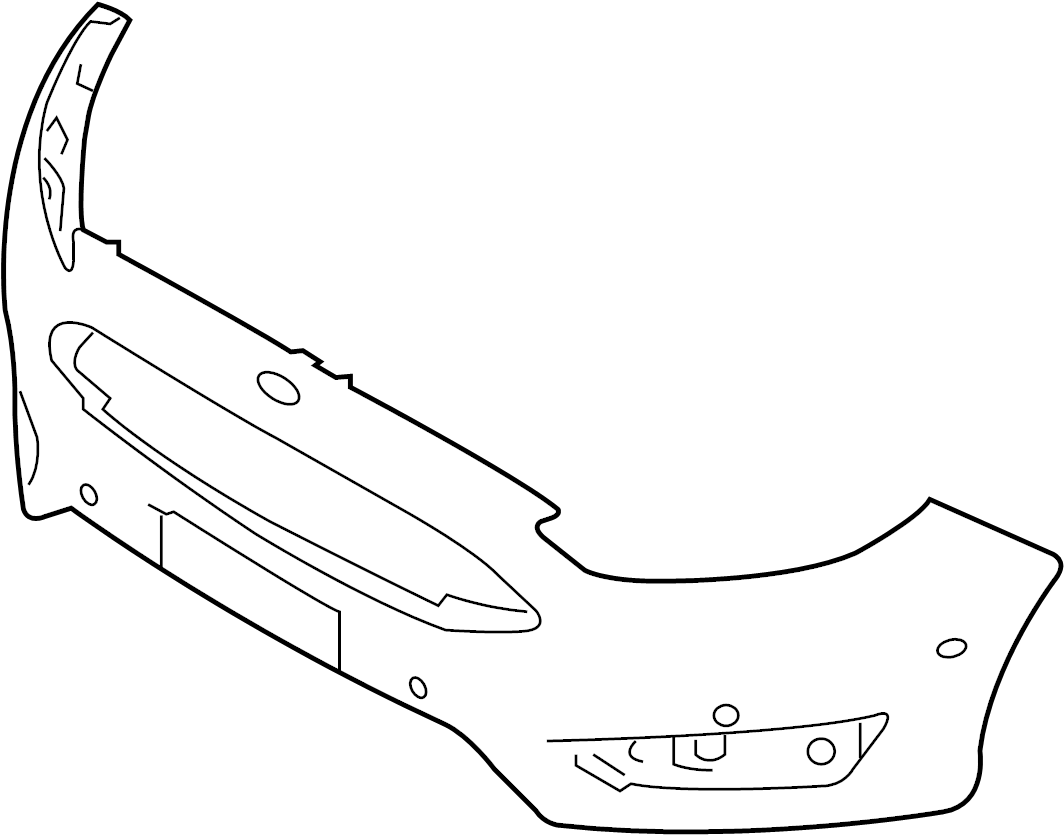 View F1EZ17757CAPTM Bumper Cover (Front, Upper) Full-Sized Product Image