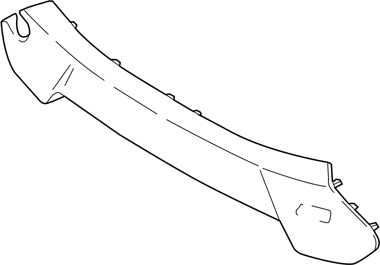 View G1EZ17B968AB Grille Molding (Front, Lower) Full-Sized Product Image
