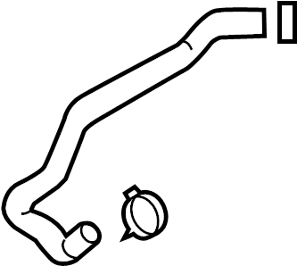 View CP9Z8597A Hose. Coolant. Engine.  Full-Sized Product Image