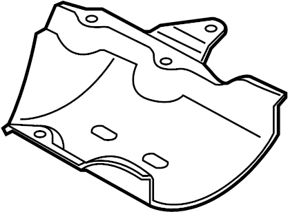 View 4M5Z19E918A A/C Compressor Bracket Full-Sized Product Image