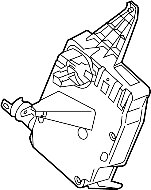 View F1FZ12A659B Engine Control Module (ECM) Bracket Full-Sized Product Image