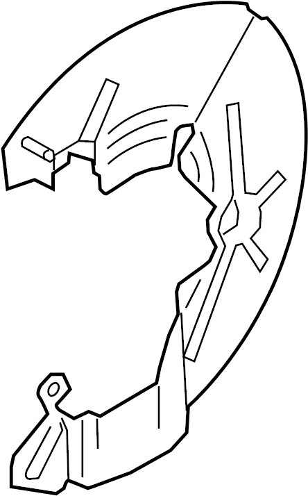 View G1FZ2K005A Brake Dust Shield Full-Sized Product Image