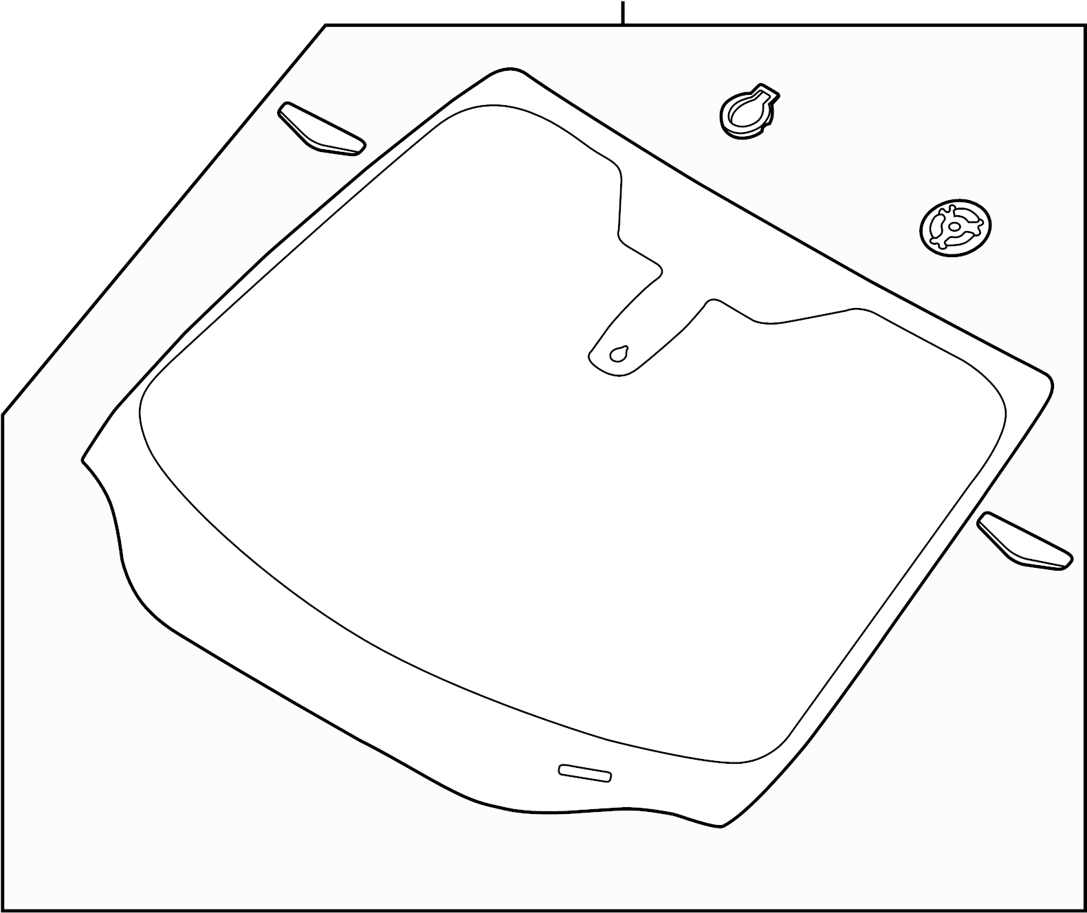 View CP9Z5803100B Windshield Full-Sized Product Image
