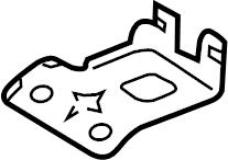 View F1EZ7B229A Automatic Transmission Shifter Cable Bracket Full-Sized Product Image