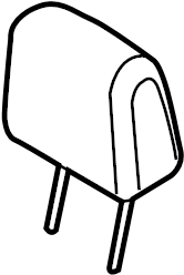 View F1EZ58611A08AB Headrest Full-Sized Product Image