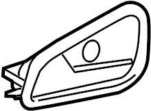 View CV6Z5422600DA Interior Door Handle (Lower) Full-Sized Product Image