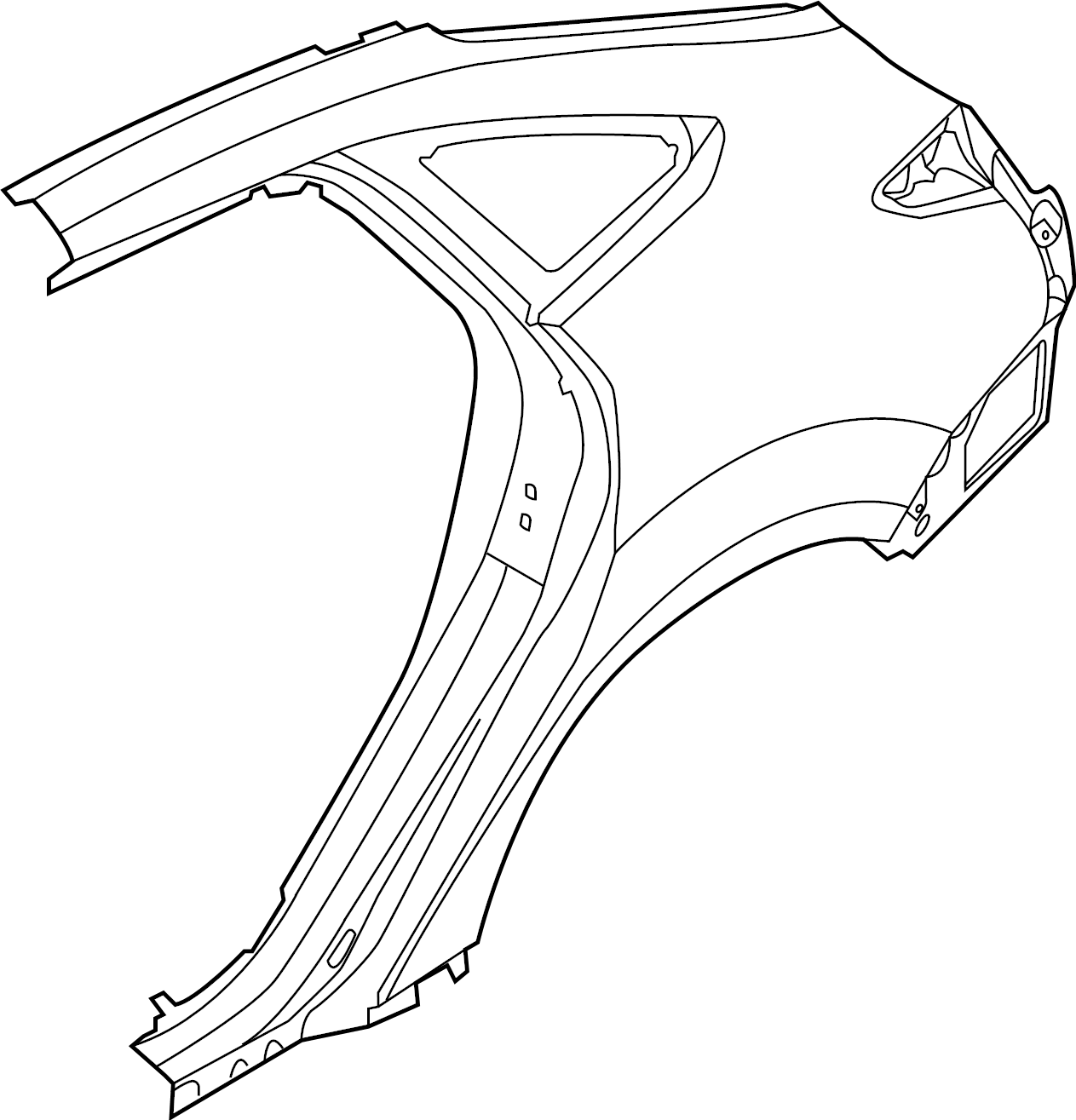 View BM5Z5827840A Quarter Panel (Rear, Lower) Full-Sized Product Image