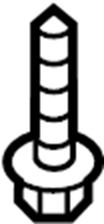 View W710544S442 Fuel Tank Strap Bolt Full-Sized Product Image