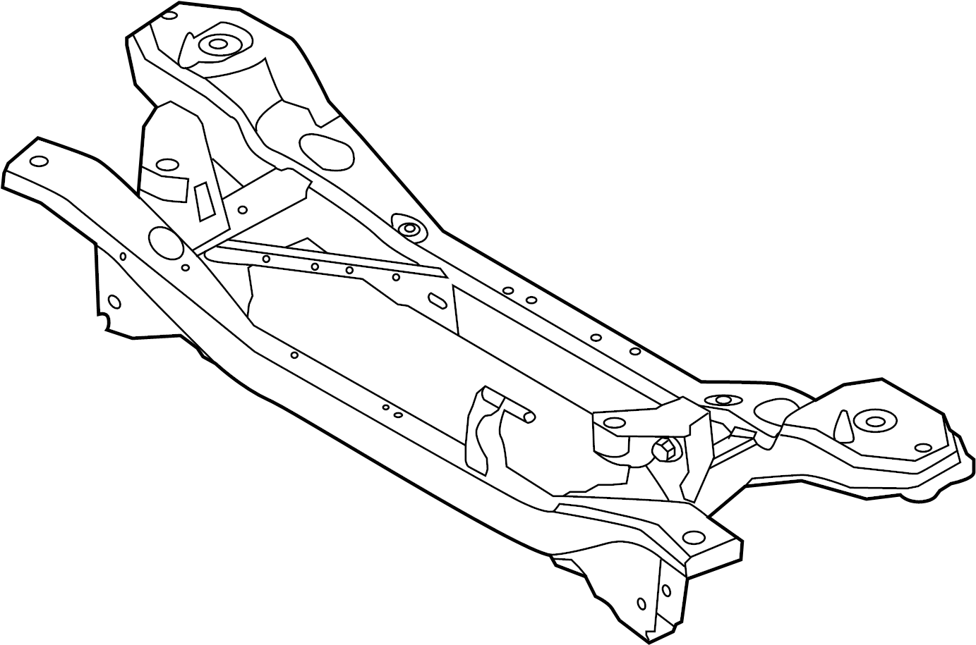 View F1FZ5035D Suspension Subframe Crossmember (Rear) Full-Sized Product Image
