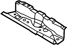 View CP9Z4K338A Floor Pan Crossmember (Rear) Full-Sized Product Image
