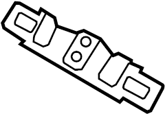 View CP9Z5843252A Liftgate Lock Striker Plate Full-Sized Product Image