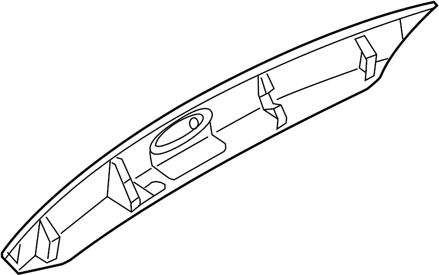 View CV6Z5843400AA Liftgate Finish Panel (Rear) Full-Sized Product Image