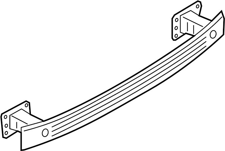 View BM5Z17906A Bumper Impact Bar (Rear) Full-Sized Product Image